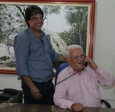 Vereador Romero Querálvares com seu pai