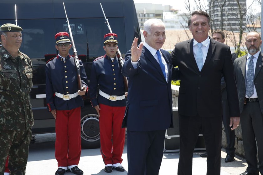 Benjamin Netanyahu no Brasil, na posse de Bolsonaro