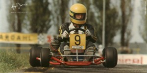 Senna começou no kart aos 13 anos (Foto: Acervo Memorial/ Instituto Ayrton Senna)