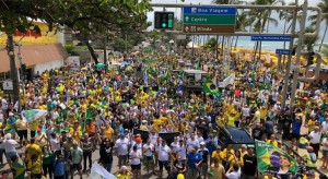 Manifestações em Boa Viagem, nas campanhas de 2018, pró-Bolsonaro