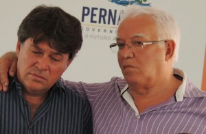  Aglaílson Jr com seu pai, ex-prefeito de Vitória de Santo Antão, José Aglailson (PSB), conhecido como Zé do Povo