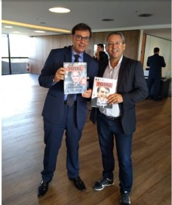 Anda na fase de transição do governo Bolsonaro, Gilson Neto esteve com Marcelo Mesquita durante o lançamento da Revista Total em Brasília, em novembro passado